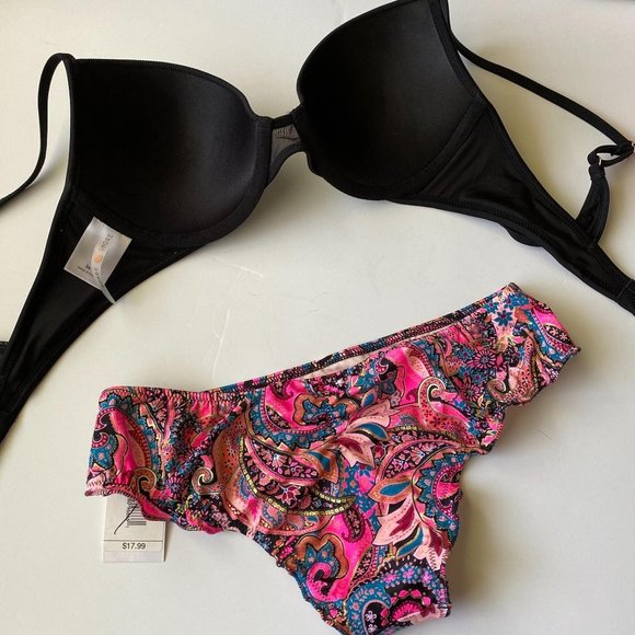 Shade & Shore New bikini 34C push up top/cheeky XS - Picture 6 of 10